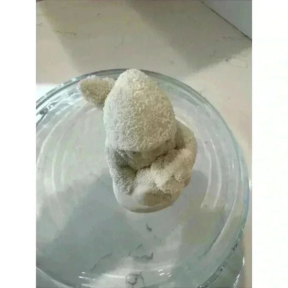 Department 56 Snowbabies Holding Small Tree With One On Back Christmas Winter - Picture 8 of 11